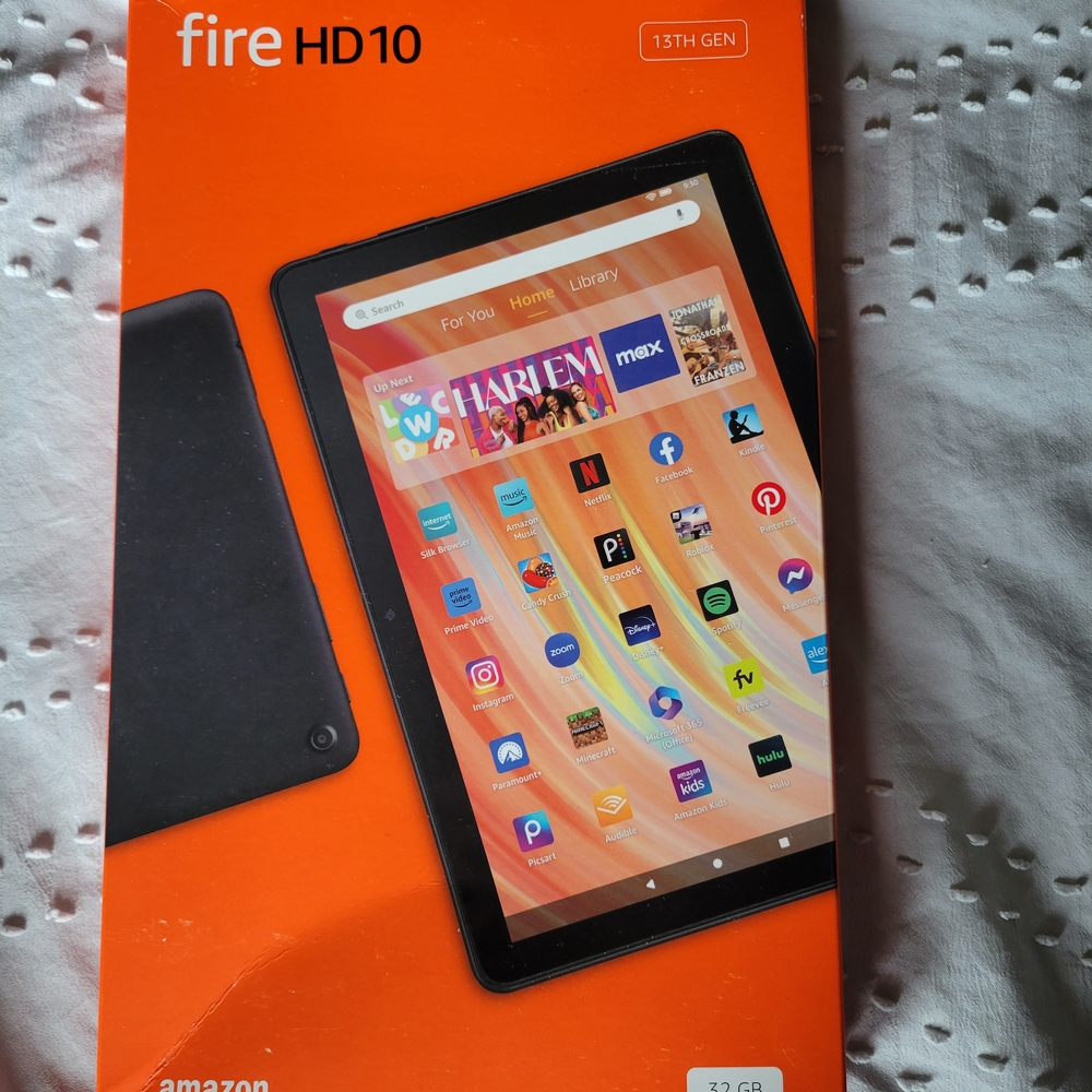 Amazon Fire HD 10 Black Tablet with Sleek Design